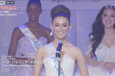 FULL TEXT: Philippines' Bea Patricia Magtanong's .